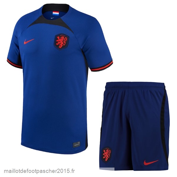 Maillot Foot Achat Exterieur Conjunto De Enfant Pays Bas 2022 Bleu