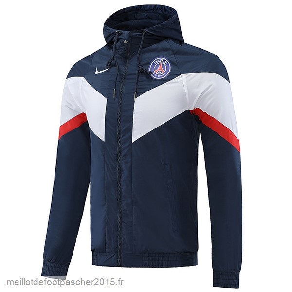 Maillot Foot Achat Coupe Vent Paris Saint Germain 2022 2023 Bleu Blanc