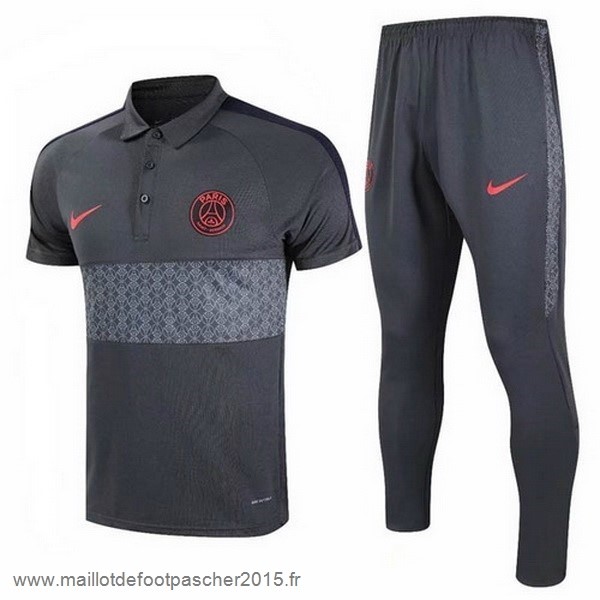 Maillot Foot Achat Ensemble Complet Polo Paris Saint Germain 2020 2021 Gris