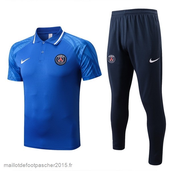 Maillot Foot Achat Ensemble Complet Polo Paris Saint Germain 2022 2023 Bleu