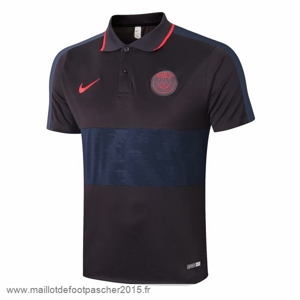 Maillot Foot Achat Polo Paris Saint Germain 2020 2021 Noir Rouge