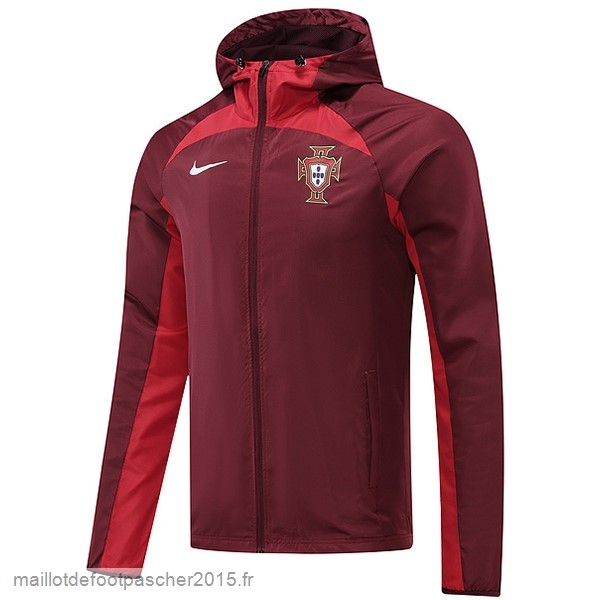 Maillot Foot Achat Coupe Vent Portugal 2022 Rouge