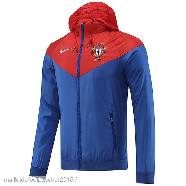 Maillot Foot Achat Coupe Vent Portugal 2022 Rouge Bleu