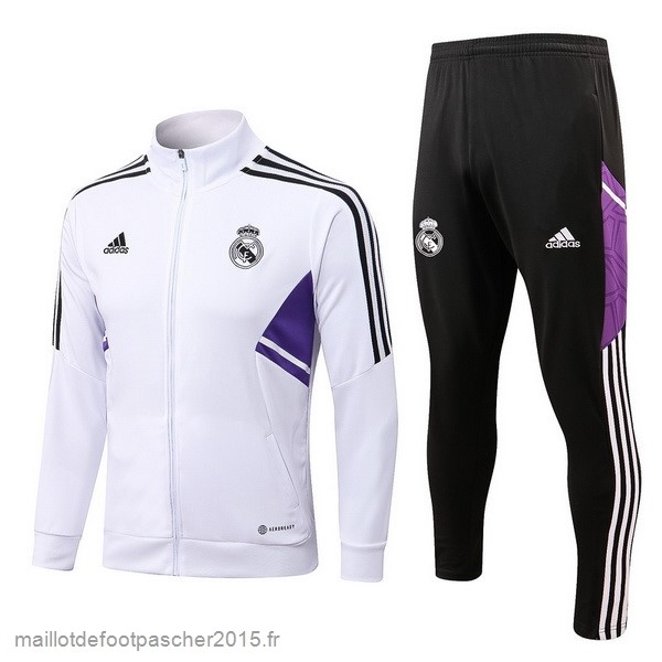 Maillot Foot Achat Survêtements Real Madrid 2022 2023 Blanc I Noir