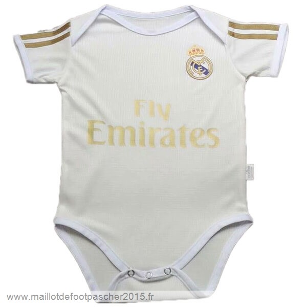 Maillot Foot Achat Domicile Onesies Enfant Real Madrid 2019 2020 Blanc