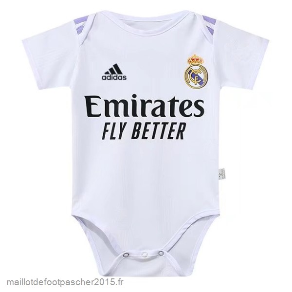 Maillot Foot Achat Domicile Onesies Enfant Real Madrid 2022 2023 Blanc