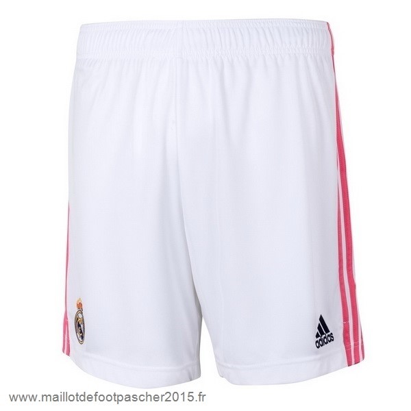 Maillot Foot Achat Domicile Pantalon Real Madrid 2020 2021 Blanc