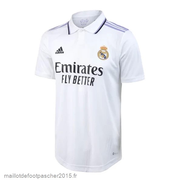 Maillot Foot Achat Thailande Domicile Joueurs Maillot Real Madrid 2022 2023 Blanc