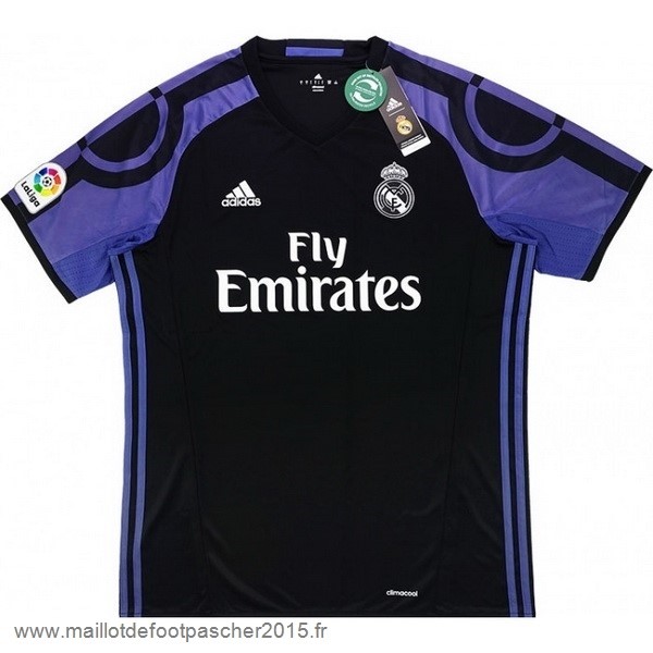 Maillot Foot Achat Third Maillot Real Madrid Rétro 2016 2017 Noir