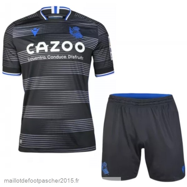 Maillot Foot Achat Exterieur Conjunto De Enfant Real Sociedad 2022 2023 Noir