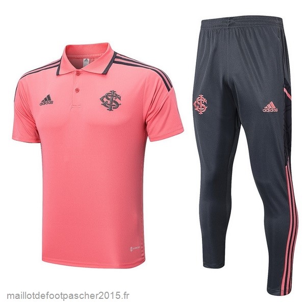 Maillot Foot Achat Ensemble Complet Polo Internacional 2022 2023 Rose Gris