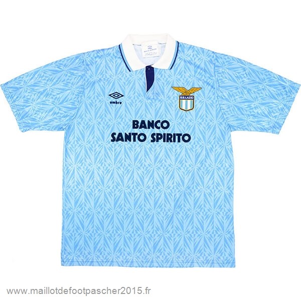 Maillot Foot Achat Domicile Maillot Lazio Rétro 1991 1992 Bleu Clair