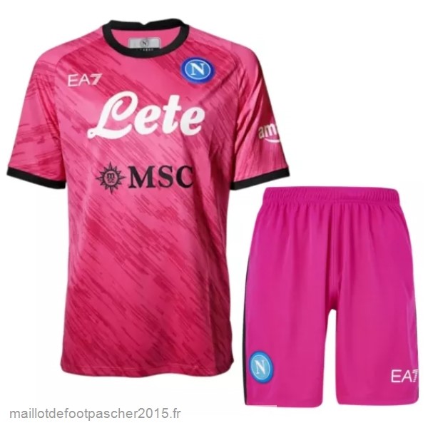 Maillot Foot Achat Gardien Conjunto De Enfant Napoli 2022 2023 Rose