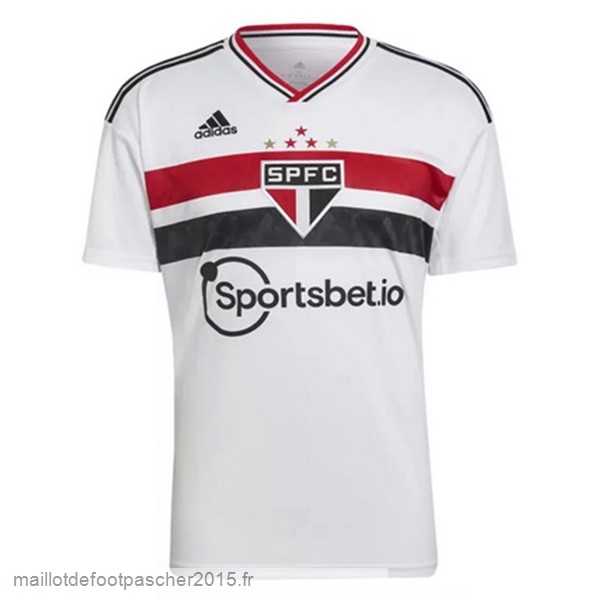 Maillot Foot Achat Domicile Maillot São Paulo 2022 2023 Blanc