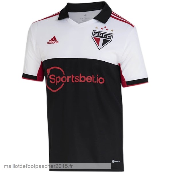 Maillot Foot Achat Thailande Third Maillot São Paulo 2022 2023 Noir