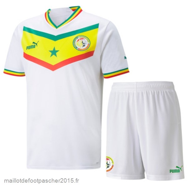 Maillot Foot Achat Domicile Conjunto De Enfant Sénégal 2022 Blanc