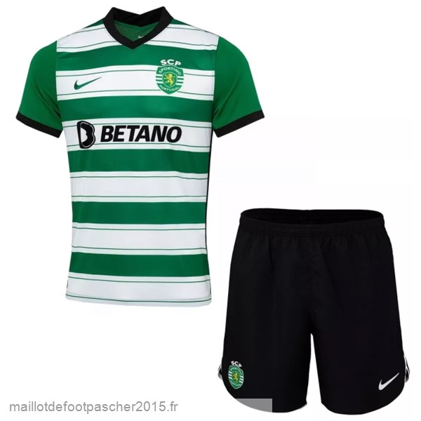 Maillot Foot Achat Domicile Conjunto De Enfant Lisboa 2022 2023 Vert