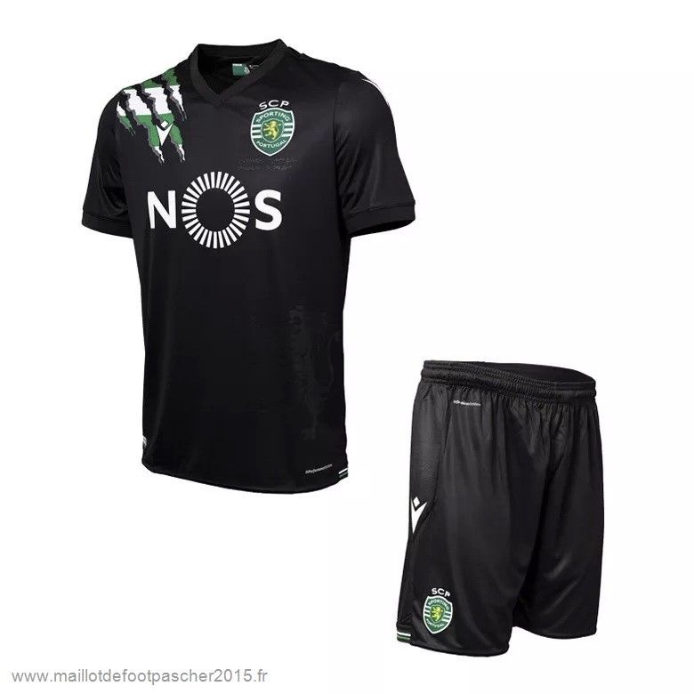 Maillot Foot Achat Exterieur Conjunto De Enfant Lisboa 2020 2021 Noir