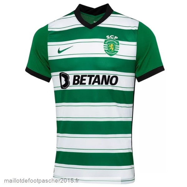 Maillot Foot Achat Thailande Domicile Maillot Lisboa 2022 2023 Vert