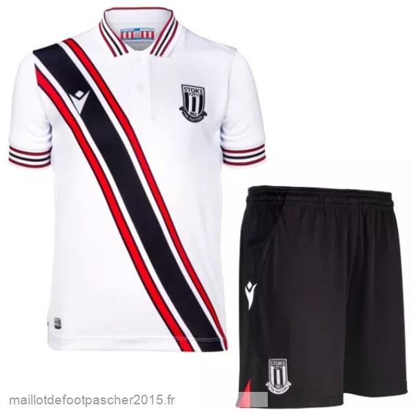 Maillot Foot Achat Exterieur Conjunto De Enfant Stoke City 2022 2023 Blanc