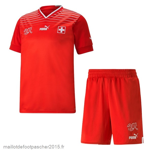 Maillot Foot Achat Domicile Conjunto De Enfant Suisse 2022 Rouge