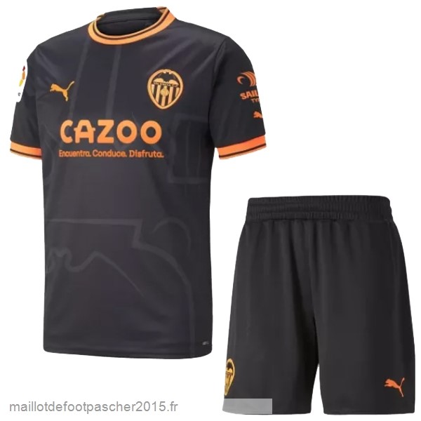 Maillot Foot Achat Exterieur Conjunto De Enfant Valencia 2022 2023 Noir