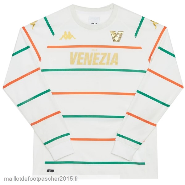 Maillot Foot Achat Thailande Exterieur Manches Longues Venezia 2022 2023 Blanc