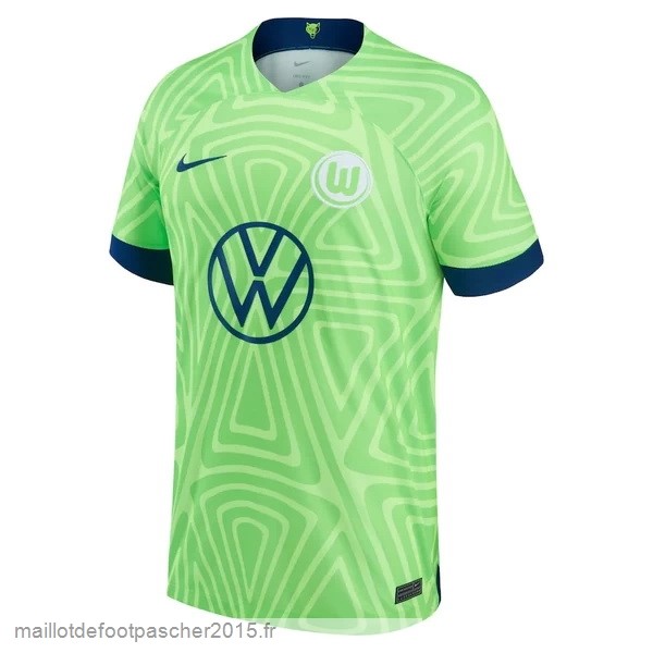 Maillot Foot Achat Thailande Domicile Maillot Wolfsburgo 2022 2023 Vert