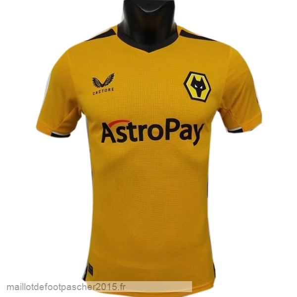 Maillot Foot Achat Thailande Domicile Joueurs Maillot Wolves 2022 2023 Jaune